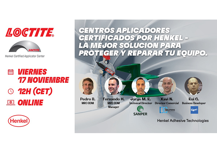 foto noticia Webinar de LOCTITE sobre el Mantenimiento Industrial.